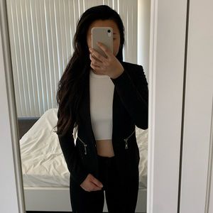 Bar III Zip-Pocket Blazer Jacket